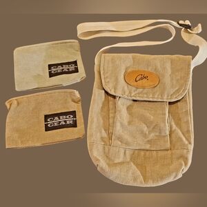 VINTAGE STYLISH CANVIS/MESSENGER BAG & 2 COIN BAG ~ CABO GEAR ~ UNISEX